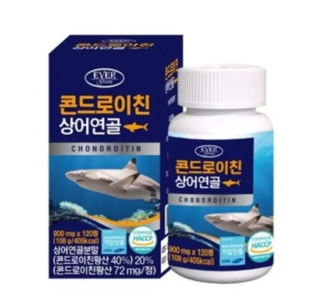 에버그린 콘드로이친 상어연골 1200mg x 120정 2개월분